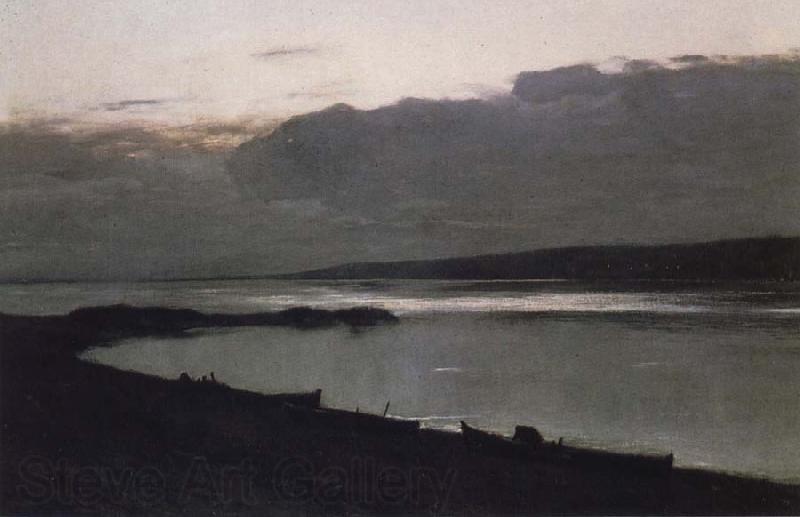 Levitan, Isaak Evening at the Wolga Norge oil painting art
